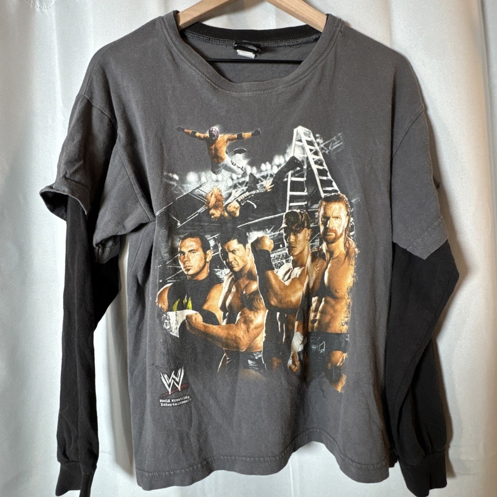 2008 WWE Y2K hybrid shirt size Youth XL John Cena HHH Hardy‎ Boys Ray Misterio
